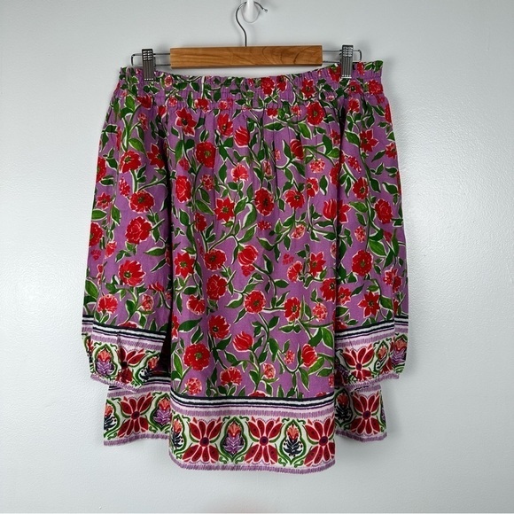 NWT A Pea in the Pod Off the Shoulder Floral 3/4 Sleeve Top, Size XS, Purple - Picture 1 of 8